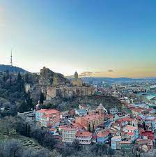 | with its dramatic valley add to that the pull of the city's hipster culture, its techno scene and general air of cool, and tbilisi is. Datei Fortress And Old Town Of Tbilisi At Dusk Tbilisi Georgia Jpg Wikipedia
