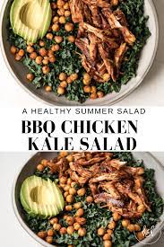 Bbq Chicken Kale Salad Recipe Kale Chicken Salad Bbq Chicken Kale Salad