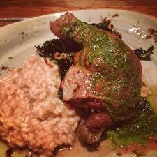 Braised Duck Leg Green Garlic Risotto Cavalo Nero Pea Tendrils Smoked Almond Salsa Verde Tendergreens Tghollywood Braised Recipes Braised Duck