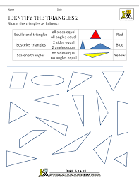 Classify each triangle by each angles and sides. Shapesrksheets 2nd Graderksheet Book Isosceles And Equilateral Triangles Pdf Online Kuta Angles Samsfriedchickenanddonuts