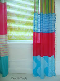 Modern curtain designs, red curtains, white curtains, window curtains, curtains for window, red and classic curtain designs, greek curtain style, white curtain design, classic scarf curtains. How To Make No Sew Curtains From Scarves Color Me Thrifty