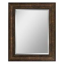 Copper can be worked without heating Head West 25 In X 31 In Framed Vanity Mirror In Copper And Bronze 8636 The Home Depot