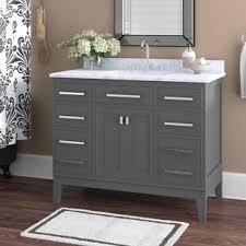 Modern bathroom sink vanities also feature a number of different sink types, with very distinctive appearances: 42 Inch Modern Contemporary Bathroom Vanities You Ll Love In 2021 Wayfair