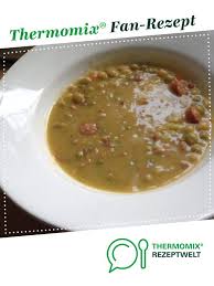 Erbsensuppe Mit Mettwurstchen Rezept Erbsensuppe Gerstensuppe Erbsen Suppe