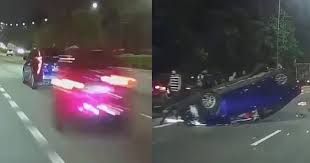 The accident also left a car on fire and a lorry overturned. Young Punk Drink And Drive Caused Accident At Cte