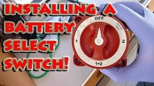 How to wire dual batteries/isolator/battery selector switch inside battery selector switch wiring diagram, image size 640 x 565 px. Installing A Multiple Battery Select On Off Switch In A Class B Campervan Rv Youtube