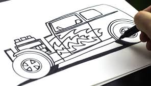 How To Draw A Hot Rod Art For Kids Art For Kids Hub Drawing For Kids Art Lessons For Kids