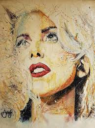 Chaotic, bold, fluid, alive — she stands her ground