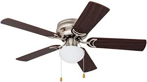 Prominence Home 80029 01 Alvina Led Globe Light Hugger Low Profile Ceiling Fan 42 Inches Satin Nickel Amazon Com