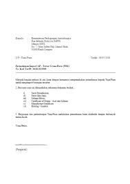 Read the entire travel advisory. Kementerian Perdagangan Antarabangsa Dan Industri