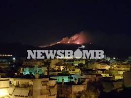 Μαίνεται η φωτιά στη σταμάτα αττικής, που ξέσπασε περίπου στις 12 το μεσημέρι, . Fwtia Twra Sthn Attikh Pyrkagia Sthn Paiania Stis Floges O Ymhttos Newsbomb Eidhseis News