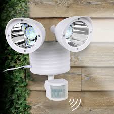 White Dual 22 Leds Security Detector Solar Spot Light Motion Sensor Outdoor Floodlight Walmart Com Walmart Com