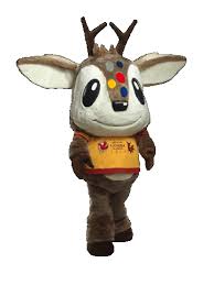 Yodli is inspired by a combination of a cow, a saint bernard dog, and a goat, and was created by eracom. Winter Games Mascot Sticker By Canada Games Council For Ios Android Giphy