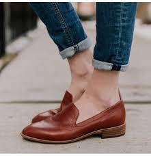 Sorbas oxford schuhe für damen und herren bestechen durch ihr klares design und hohen tragekomfort. Grosse Oxford Schuhe Damen Pure Color Flache Mussigganger