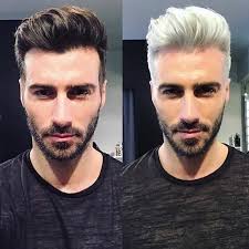 We like to help you make smart choices. This Hair Wax Color Will Sublimate Your Hair Styles Platinum Blonde Hair Men Dyed Hair Men Trendy Short Hair Styles