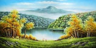 Kumpulan Gambar 2 Dimensi Dan Karya Seni 3 Dimensi Fokussatu Com Pemandangan Lukisan Gambar