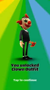 You unlocked clown outfit tap to continue. Facebook
