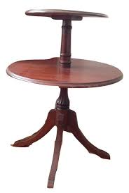 Vintage Side End Table Two Tier Round Table End Tables Rustic Furniture