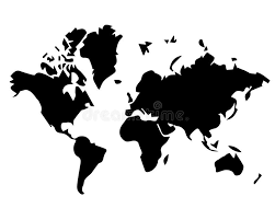 Weltkarte wanddekoration landkarte wandbild design motiv xxl poster design style world map 120 x 80 cm schwarz weiß. Schwarzweiss Weltkarte Vektor Abbildung Illustration Von Kontinent 115308618