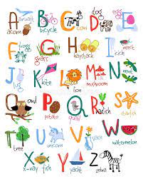 They build language skills, increase vocabulary and encourage conversation. Hand Drawn Kids Alphabet Stock Vector Illustration Of Education 58863904