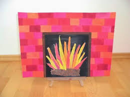 Feuer Im Kamin Kunststunden Kunst Grundschule Und Kamin Kunst