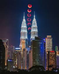 This eclipse also marks the beginning of an almost tetrad because it kicks off a series of four big lunar eclipses in two years. Double Exposure Super Flower Blood Moon Eclipse By Kenj Ooi Malaysians
