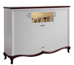 Enjoy free shipping with your order! Casa Padrino Luxury Art Deco Bar Cabinet White Dark Brown 164 2 X 46 5 X H 123 Cm Illuminated Living Room Cabinet With 3 Doors And Drawer