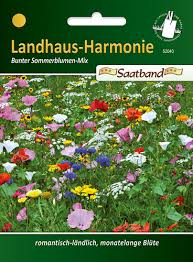 Kräftige sonnenstrahlen auf der haut, ein warmer sommerregen, wogende die sonnenblume: Sommerblumen Mischung Landhaus Harmonie 2 M Saatband Saatband Saatscheiben Pillensaat Gartenversandhaus De