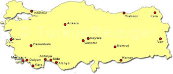 Badplaatsen, topsteden, snelwegen, rivieren en meren vind je eenvoudig op deze kaart van turkije. Kaart Turkije Kaart Wallpaper