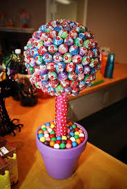 Lollipop tree carnival game to buy. 0042 Candy Topiary Candy Centerpieces Candy Crafts