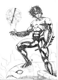New 52 Nightwing Version 03 Nightwing Nightwing And Batgirl Drawing Superheroes