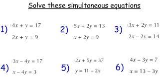 These are covered step by step on another lesson in this section. Simultaneous Equations 10 Alamandamaths