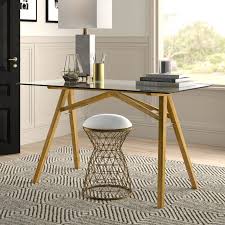 Lindgren Desk In 2020 Glass Desk Modern Desk Office Furniture Modern