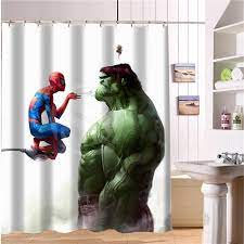 Marvel series movies shower curtain,black panther superhero waterproof polyester fabric shower curtain for bathroom, bathroom accessories with hooks, 71x 71 in 4.9 out of 5 stars 106 $21.60 $ 21. Custom The Avengers Marvel Hero Shower Curtain New Large European And American Big Ideas Print Edition Polyester Bath Curtain Shower Curtains Aliexpress