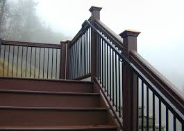 Wood handrail for interior stairs, offered in many wood species. Handrail Systems Deck Stair Handrails Fortress Railing