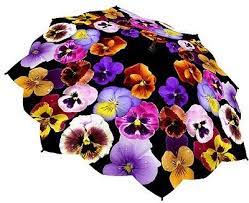 Pansies Umbrella Under My Umbrella Cute Umbrellas