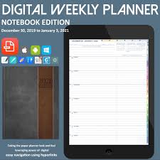 2020 Digital Weekly Planner Notebook Edition Gray Digitalplanner247 In 2020 Digital Weekly Planner Weekly Planner Notebook Weekly Planner