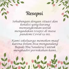 Undangan kerja bhakti dalam rangka bulan bhakti gotong. Undangan Digital Pernikahan Video Pandemi Covid 19 Corona Akad Daun Bunga Pink Lucu Masker Wedding Shopee Indonesia