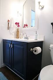 Iheart Organizing Bathroom Makeover Week The Reveal Diy Bathroom Vanity Makeover Blue Bathroom Vanity Bathroom Vanity Decor