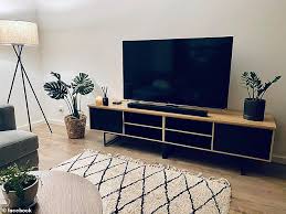 Our small bedroom ideas to help solve all your tiny space woes, because we too know the plight of trying to cram everything into a small bedroom and have learned some tips and tricks we would like to share. Mum Transforms Her Living Room By Using Two Cheap 59 Entertainment Units Daily Mail Online