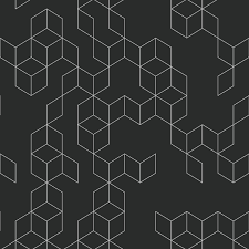 Prepasted, eco belle, smartstick®, vinyl hd Black White Modern Geometric Designer Wallpaper Feathr Wallpapers