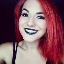 There's a color for every undertone, mood, season, you name it! Streaming Redhead Redhair Makeup Smile Blacklipstick Twitch Bloodyfaster Twitch Tv Bloodyfaster Black Lipstick Halloween Face Makeup Red Hair