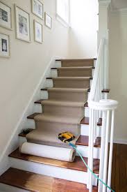 If you notice that there is a bit extra that you need to trim off the padding, do so before you staple it on. Stair Runner Diy With Sisal Rugs Direct Room For Tuesday