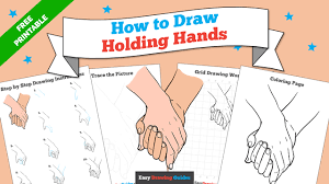 Show your kids a fun way to learn the abcs with alphabet printables they can color. Easy Drawing Guides Free Holding Hands Drawing Tutorial And Coloring Pages Easy Step By Step Holding Hands Drawing Tutorial With Practice Worksheets And Coloring Page Free Holding Hands Drawing Printable Pages