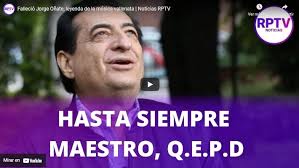 Jorge oñate, un hombre tan talentoso como complicado, murió hoy y el país que supo apreciar su canto durante décadas llora su partida. Pad6rnng5xbipm