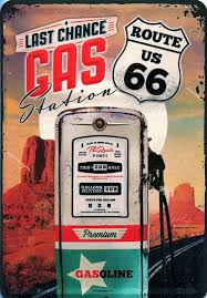 Gas station along route 66. Route 66 Gas Station Die Umweltfreundlichsten Briefumschlage