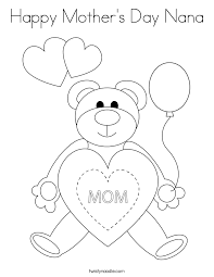 Happy mother's day coloring page 3. Happy Mothers Day Nana Coloring Pages Design Corral