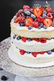 This is the only angel food cake recipe you will ever need! Layered Angel Food Cake Fluffy Cake Layers Frosted W Whipped Cream