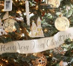 Have A Very Merry Christmas Glitter Script Paper Garland Pottery Barn Christmas Holiday Decor Christmas Fixer Upper Christmas