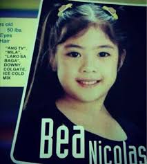 Beatrice Faye Cancio Nicolas (born April 15, 1994) is a Filipino former  child actress in film and television. Her older sister is former child  actress Iwi Nicolas. Bea Nicolas is a licensed